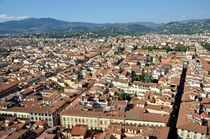 Cityscape from top of cupola of Florence Duomo von Sami Sarkis Photography
