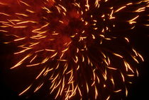 Fireworks light up the sky while celebrating Bastille Day by Sami Sarkis Photography