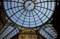 Vaulted glass ceiling of the shopping arcade Galleria Vittorio Emanuele II by Sami Sarkis Photography