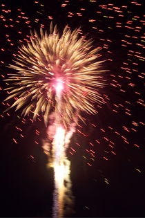 Fireworks light up the sky while celebrating Bastille Day von Sami Sarkis Photography