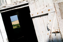 France lion en beauce open wooden door on a countryside view von Sami Sarkis Photography