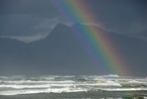 Rainbow on Ocean by cloudy day by Sami Sarkis Photography