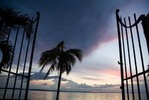 Gate and Cienfuegos Bay at sunset from Punta Gorda by Sami Sarkis Photography