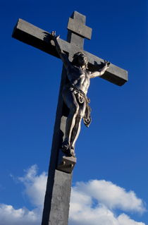 Statue of Jesus Christ on the cross by Sami Sarkis Photography