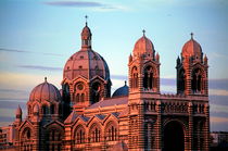 Majestic exterior of Cathedral de la Major at sunset von Sami Sarkis Photography