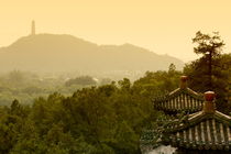 Pavilion rooftops and lush foliage as seen from the Summer Palace by Sami Sarkis Photography