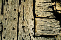 Detail of a wooden door in Vanoise National Park by Sami Sarkis Photography