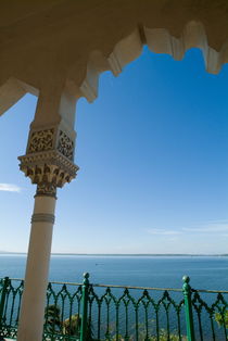 Terrace with a view of the sea on top of the Palacio de Valle on Punta Gorda von Sami Sarkis Photography