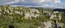 Tree covered rock formations of Chaos de Montpellier-le-Vieux by Sami Sarkis Photography