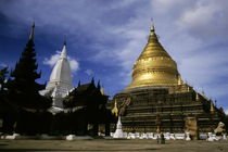 Gilded stupa of the Shwezigon Pagoda by Sami Sarkis Photography