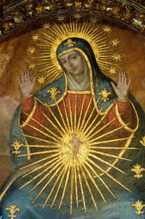 Mural depicting the Virgin Mary inside the Catedral de Cordoba von Sami Sarkis Photography
