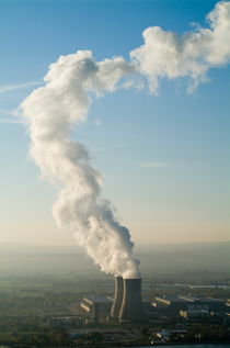 Smoke emitting from cooling towers of Tricastin Nuclear Power Plant by Sami Sarkis Photography