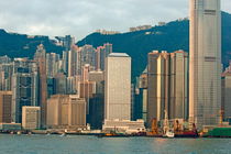 Skyline from Kowloon with Victoria Peak in the background by Sami Sarkis Photography