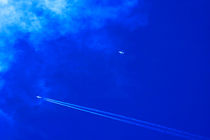 Two aeroplanes flying over Brittany by Sami Sarkis Photography