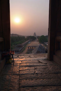 Sunset Over Hampi Bazaar by serenityphotography