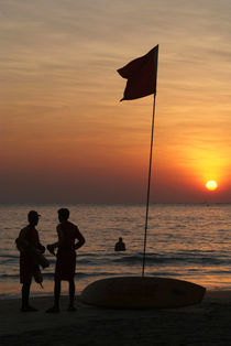 Life Guard Station at Sunset Palolem Beach by serenityphotography