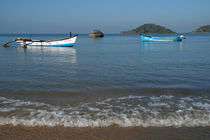 Boats Off Palolem Beach by serenityphotography