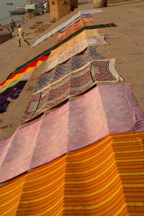 Saris Drying on the Steps by serenityphotography