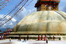 Circumambulating the Stupa Boudha by serenityphotography