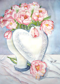 Tulpen mit Herz von Christine  Hamm