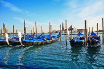 Gondolas and San Giorgio Maggiore in Venice von tkdesign