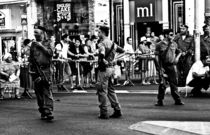 The soldiers who are watching for observance of an order on street parade, Israel von yulia-dubovikova