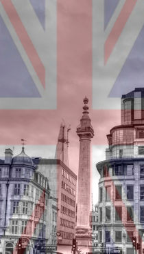 London Skyline Union Jack Flag  von David J French