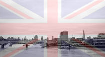 London Skyline Union Jack Flag  von David J French