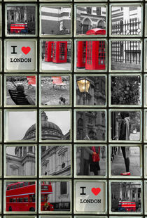 I Love London collage von David J French