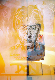 Abstract J Lennon by Giorgio Giussani