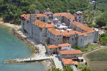 Kloster Esphigmenou auf dem Berg Athos in Griechenland by Jürgen Effner