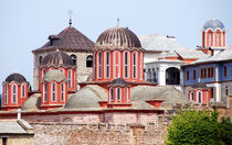 Kloster Xenophontos auf dem Berg Athos in Griechenland von Jürgen Effner