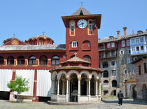 Kloster Vatopedi auf dem Berg Athos in Griechenland von Jürgen Effner