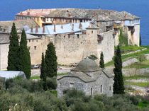 Kloster Megisti Lavra auf dem Berg Athos in Griechenland von Jürgen Effner