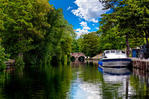 bishop bridge and a boat von meirion matthias