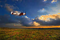 low flying evening spitfire von meirion matthias