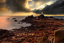 moody at La Corbiere lighthouse by meirion matthias