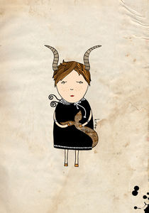 Capricorn Girl von Kristina  Sabaite