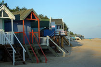 Beach Huts by sandra cockayne