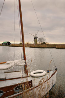 Thurne Mill, and Boat by sandra cockayne