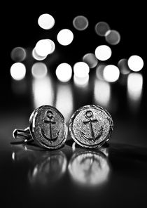 Anchor Cufflinks Bokeh von Buster Brown Photography