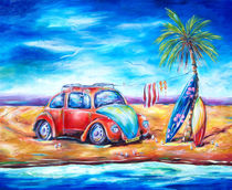 Beach Bug von deborahbroughtonart