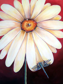 Daisy Dragonfly von deborahbroughtonart