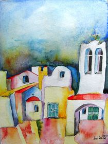 Watercolor ... meets Greek architecture von Jacqueline Schreiber