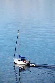 Sailboat Scandinavian Sea von Bianca Baker