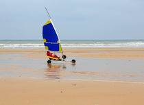 Land Sailing on Omaha Beach by Louise Heusinkveld