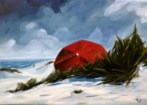 Roter Schirm von Daniel Wimmer
