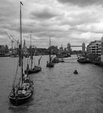 Thames Barges Tower Bridge 2012 by David J French