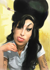 Amy Winehouse portrait von Carlos Carriles Olivé