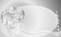 Silver background with bubbles von larisa-koshkina